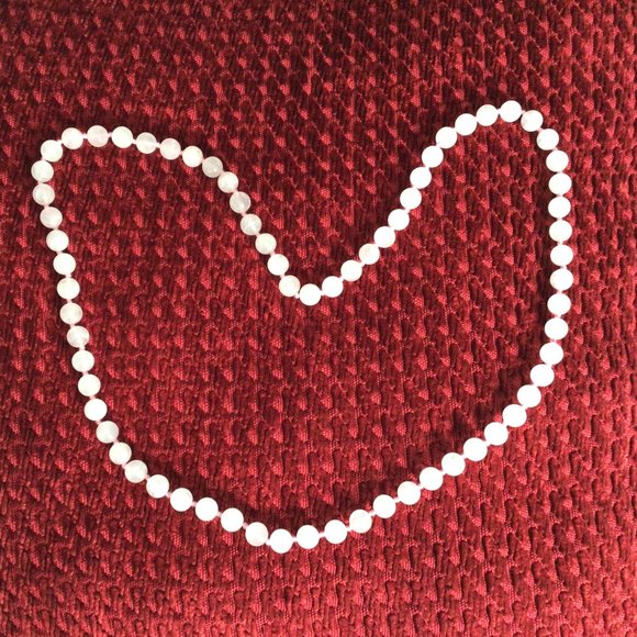 Vintage pink glass bead necklace - Picture 5 of 5